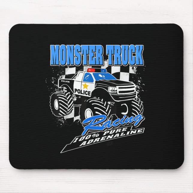 Lice Monster Truck  Mouse Mat (Front)