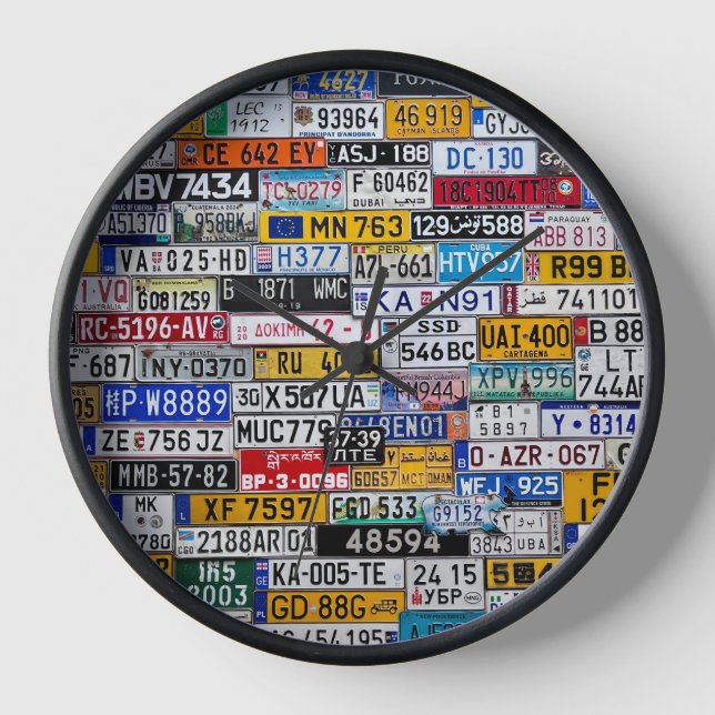 License Plate clock (Front)