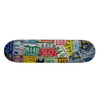 license plate deck skateboard