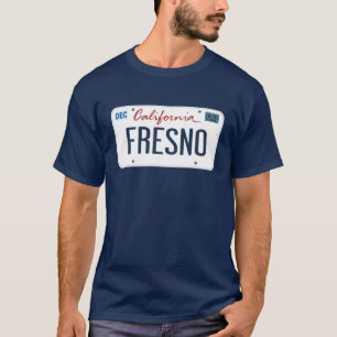 License Plate Fresno California T Shirt