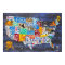 License Plate Map of the United States Blue Ed. 13