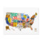 License Plate Map of the USA Postcard
