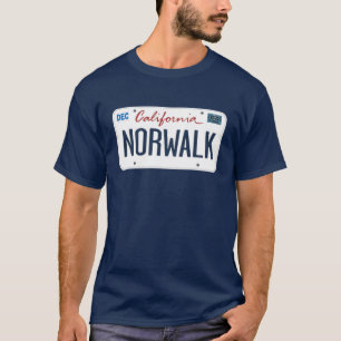 License Plate Norwalk California T Shirt