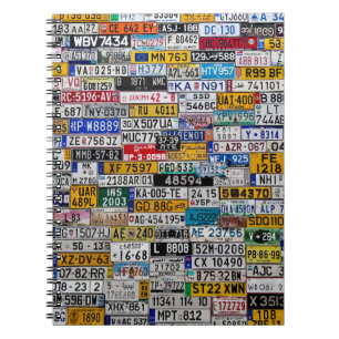 License Plate notebook