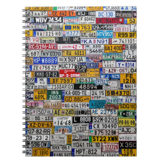 License Plate notebook