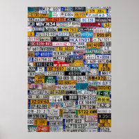 License Plate poster