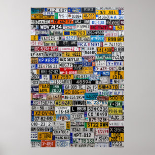 License Plate poster