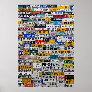 License Plate poster
