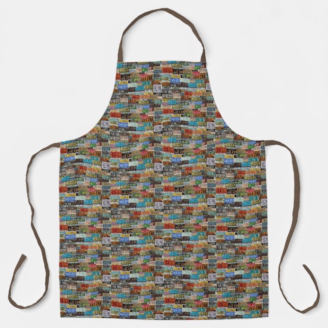 License Plates Apron (Front)