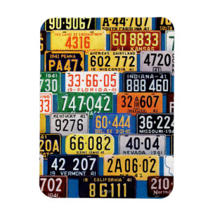 License Plates by H. Wilson Smith Magnet