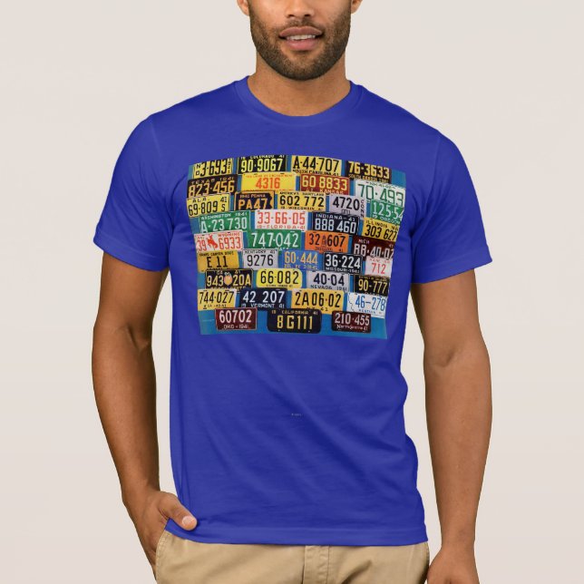 License Plates by H. Wilson Smith T-Shirt (Front)