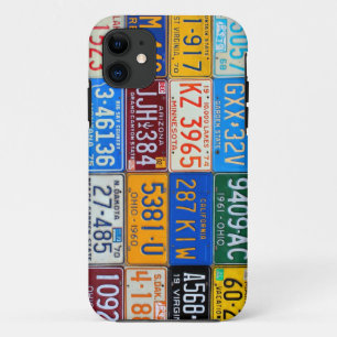 License Plates of USA - Our Colourful History iPhone 11 Case