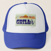 License to Grill Fun BBQ Style Slogan Design