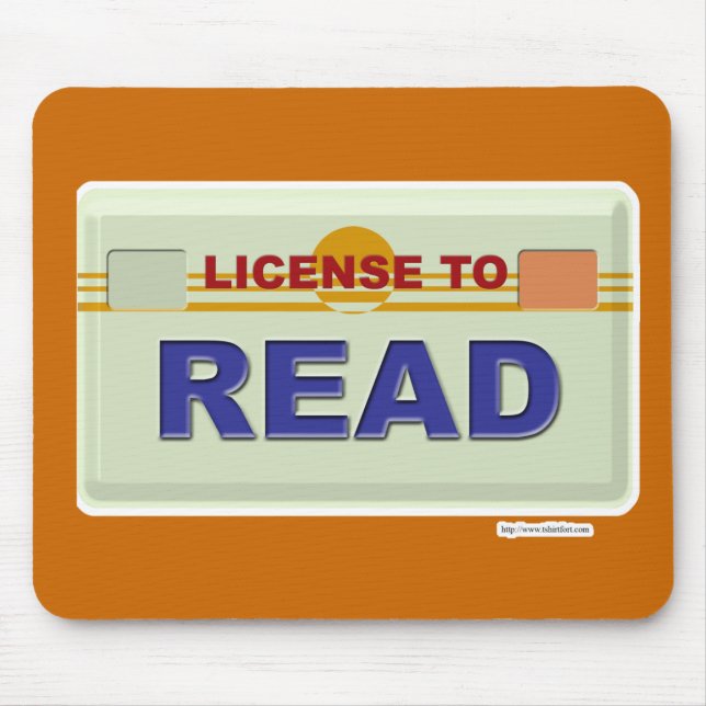 License To Read Mouse Mat (Front)