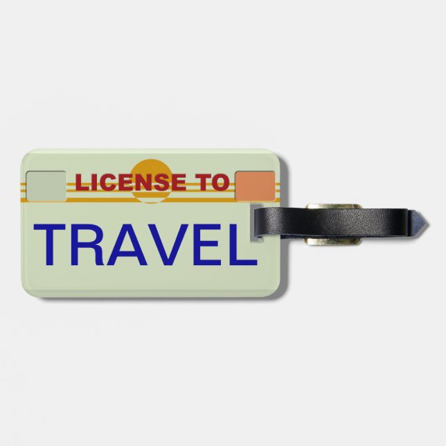 License to Travel Tag (Back Horizontal)