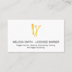Licensed Barber Business Card