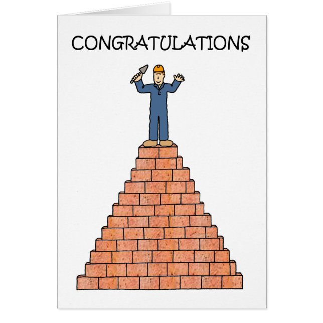 Licensed Certified Mason Congratulations (Front)