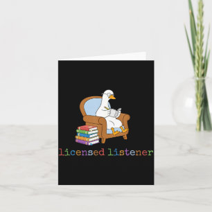 Licensed Listener Goose Counsellor Graduation Card