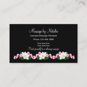 Licensed Massage Therapist Beauty Design Business Card