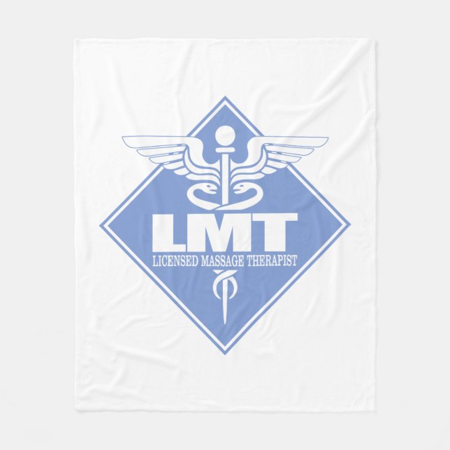 Licensed Massage Therapist Fleece Blanket (Front)