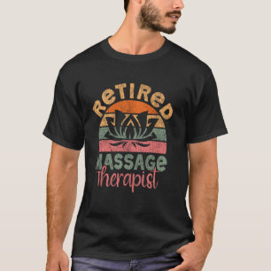 Licensed Massage Therapist Therapy Retired Lotus R T-Shirt