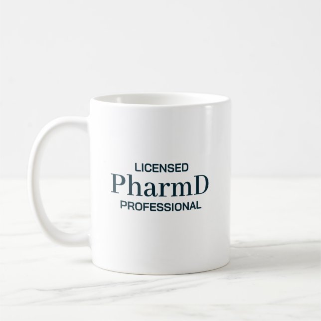 Licensed PharmD Professional Personalized Coffee Mug (Left)