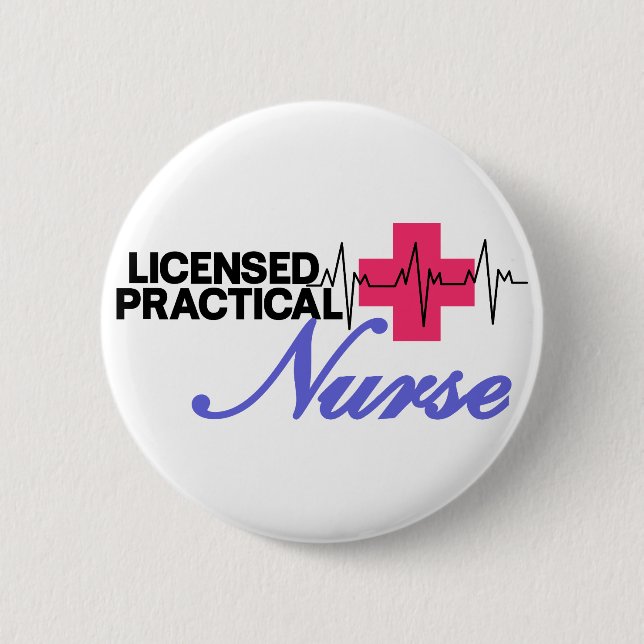 Licensed Practical Nurse 6 Cm Round Badge (Front)