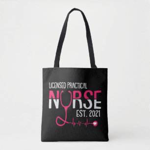 Licensed Practical Nurse Est  LPN LVN Grad Student Tote Bag