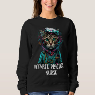 Licensed Practical Nurse LPN Cat Cute Colourful LP Sweatshirt