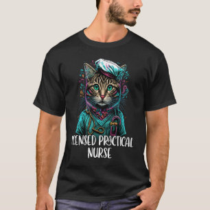 Licensed Practical Nurse LPN Cat Cute Colourful LP T-Shirt