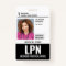 Licensed Practical Nurse LPN ID Photo Badge