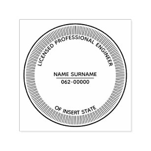 Licensed Professional Engineer State of Self-inking Stamp