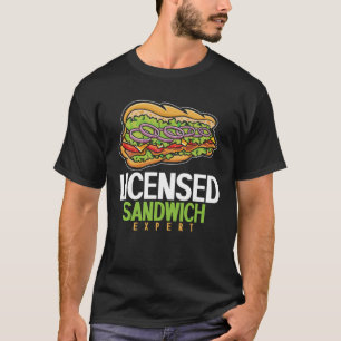 Licensed Sandwich Expert Fast Food T-Shirt