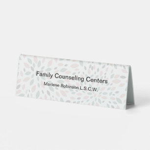 Licensed Social Worker Modern Staff Name Plaques