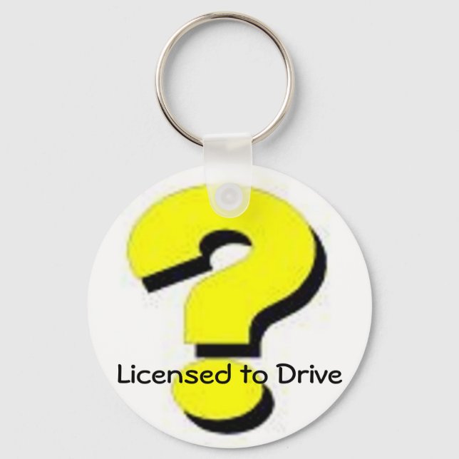 Licensed to Drive Key chain (Front)