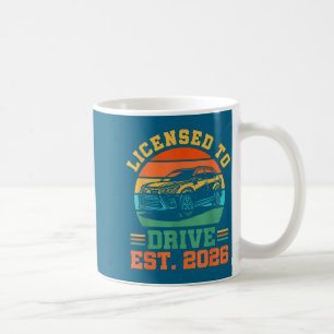 Licensed To Drive New Driver 2026 Boys Male Licens Coffee Mug