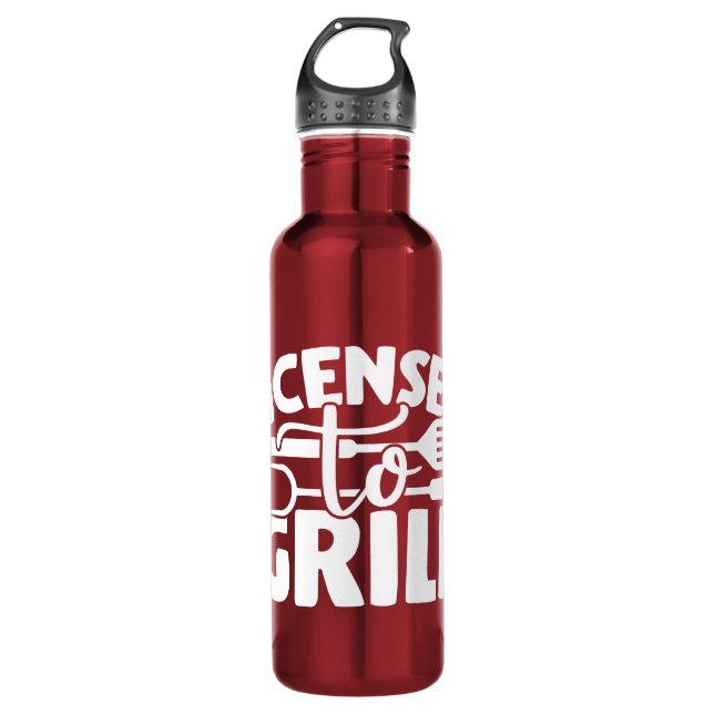 Licensed To Grill 710 Ml Water Bottle (Front)