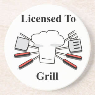 Licensed To Grill Coaster