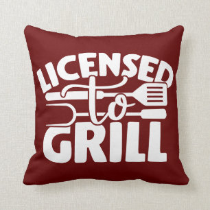 Licensed To Grill Cushion