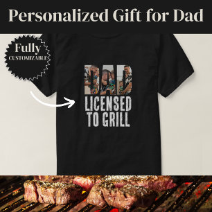Licensed to Grill Funny Dad T-Shirt