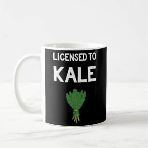 Licensed To Kale For Vegans Vegetarians Coffee Mug