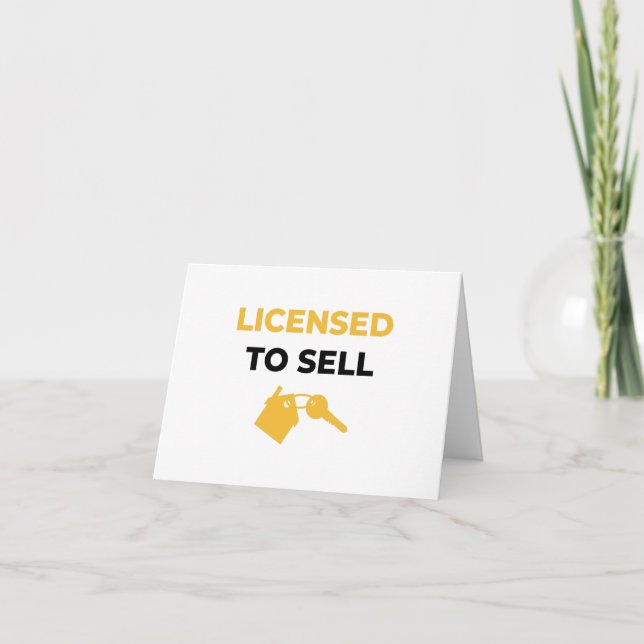 Licensed To Sell 2 Card (Front)