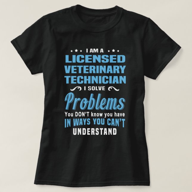 Licensed Veterinary Technician T-Shirt (Design Front)