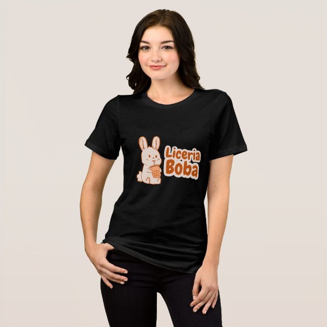 Liceria Boba Bunny  Tri-Blend Shirt (Front Full)