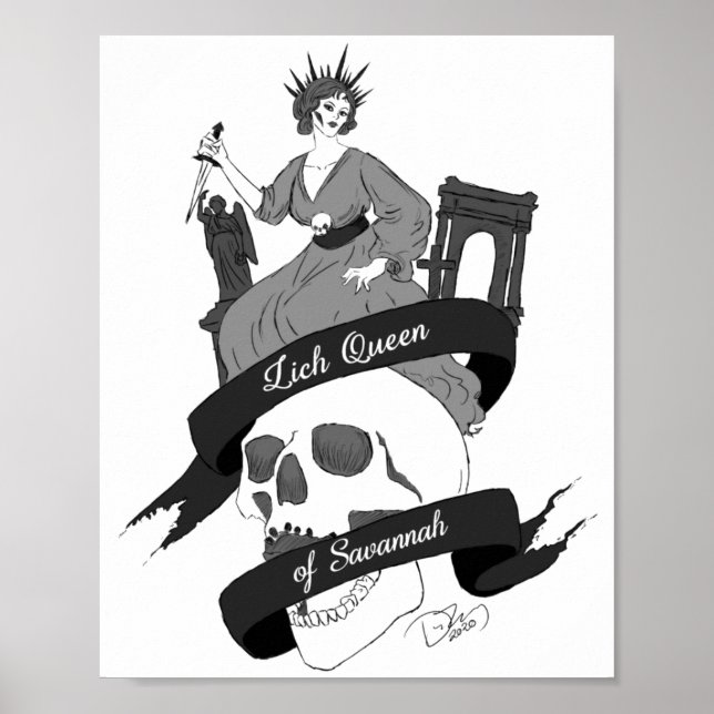 Lich Queen of Savannah Print (Front)