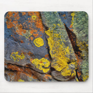 Lichen Covered Rocks Mouse Mat