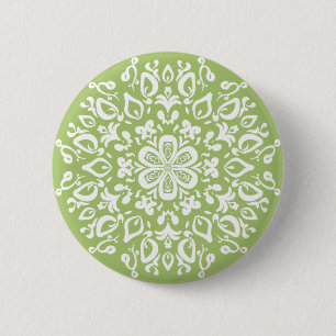 Lichen Mandala 6 Cm Round Badge