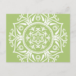 Lichen Mandala Postcard
