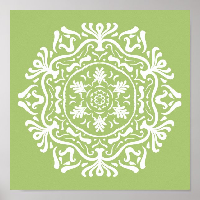 Lichen Mandala Poster (Front)