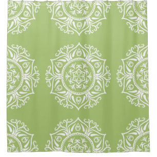 Lichen Mandala Shower Curtain